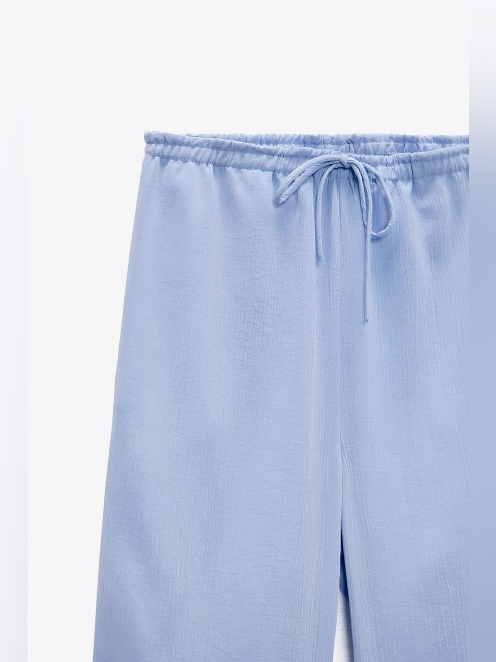 ZARA Textured Wide Leg Pants - Picture 7 of 11